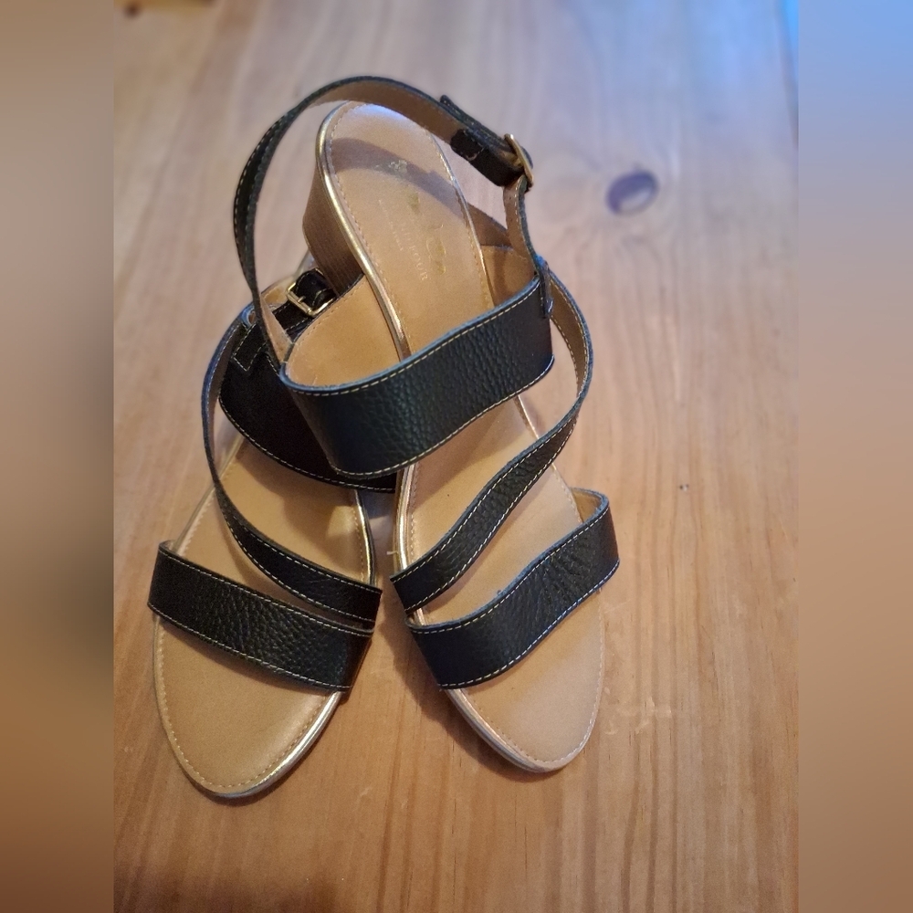 Coach and Four Black Strappy Sandals